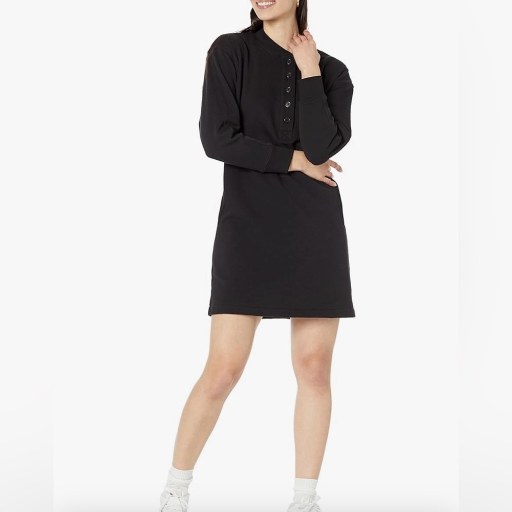 Sweatshirt dress with pockets, black, size xl, super cute, never worn!